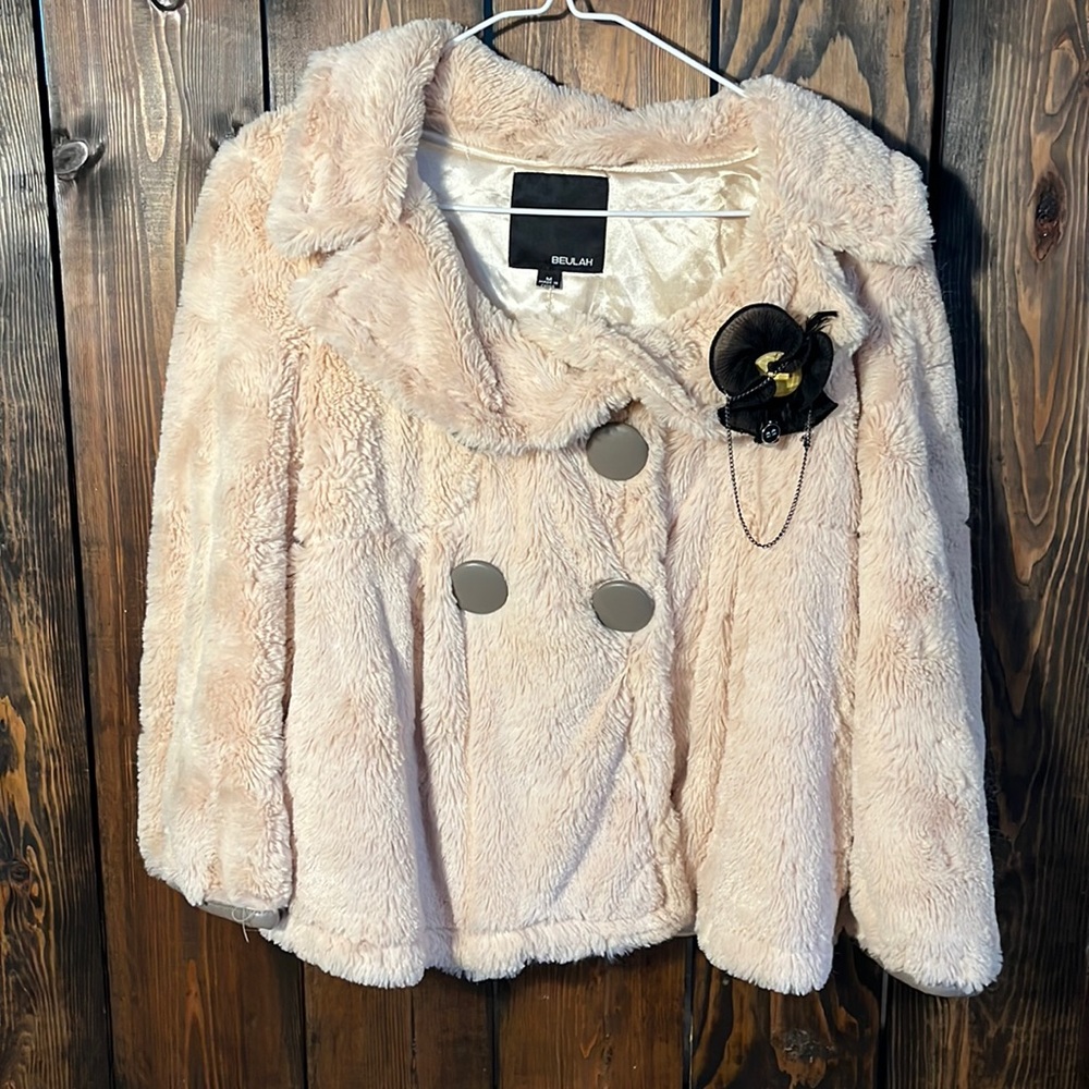 Super soft going out coat.
